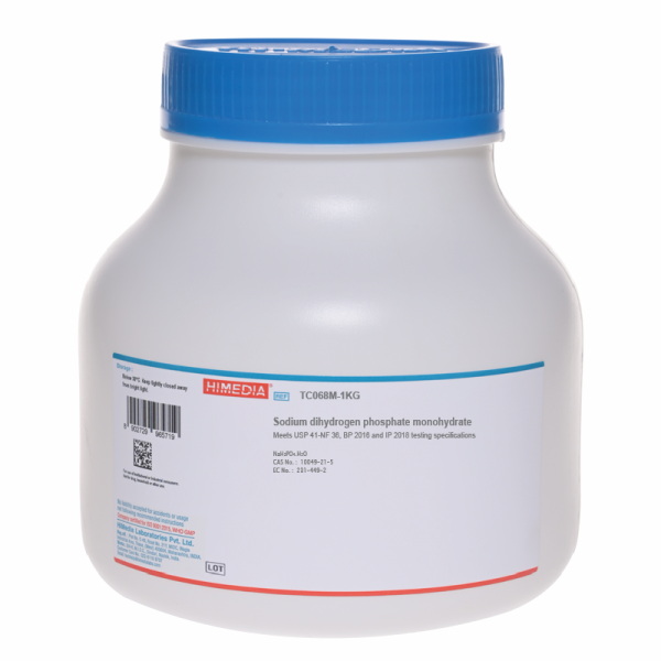 Натрия дигидрогенфосфат 1-водный, (USP 41-NF 36, BP 2016 и IP 2018), CAS 10049-21-5, 1 кг