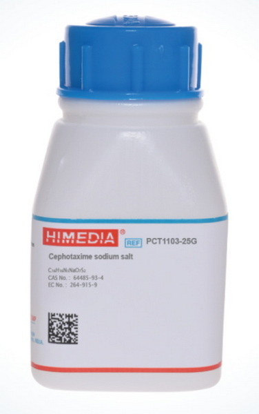 Цефотаксима натриевая соль, CAS 64485-93-4, ≥98%, 25 г