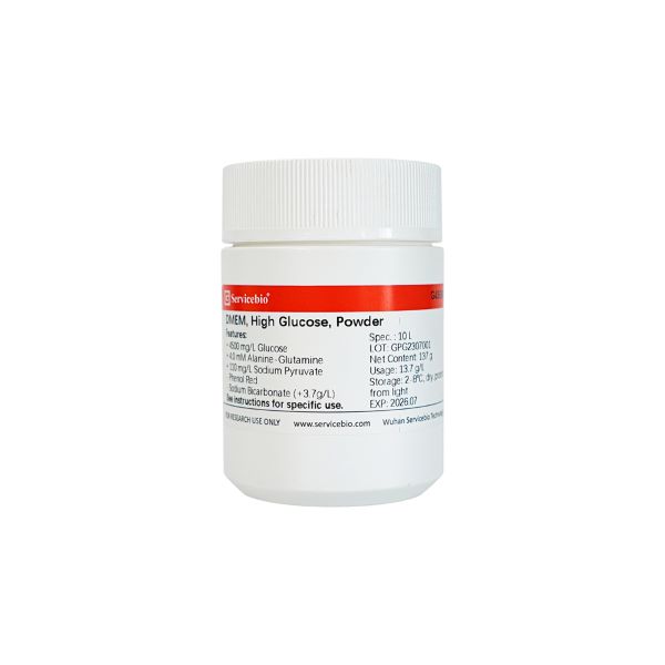 Среда культуральная DMEM, выс. сод. глюк., GlutaPlus, пирув. натр., без HEPES, без фен. крас., 10 л