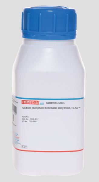 Натрия фосфат 1-замещенный, безводный, Hi-AR, CAS 7558-80-7, 500 г