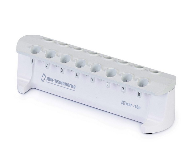 Магнитный штатив, 16 мест для пробирок 1.5 мл