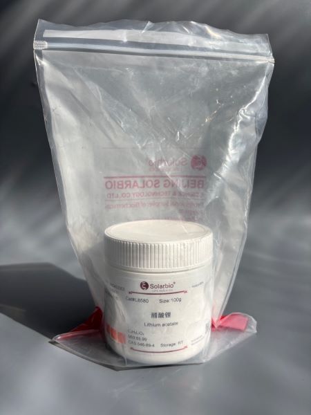 Лития ацетат, соль для трансформации дрожжей, CAS 546-89-4, 100 г
