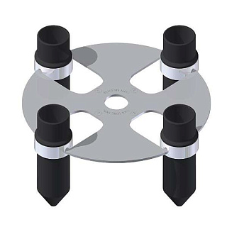 Ротор 6М.08, для центрифуги CM-7S, в комплекте с 4 адаптерами из полиамида с конусным дном